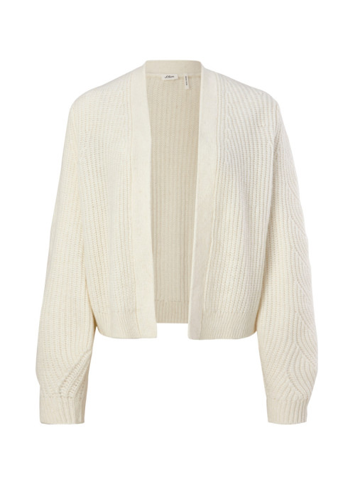 Veste en tricot ouverte