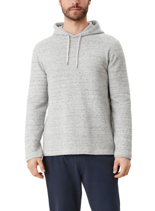 Hoodie with structure pattern