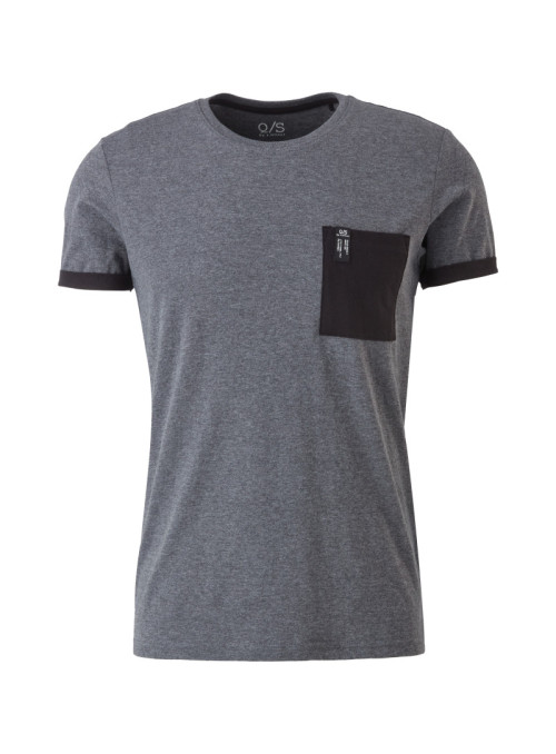 T-Shirt mit Kontrast-Details 