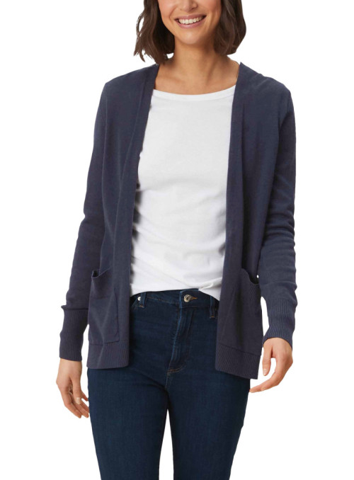 Open cardigan with pockets