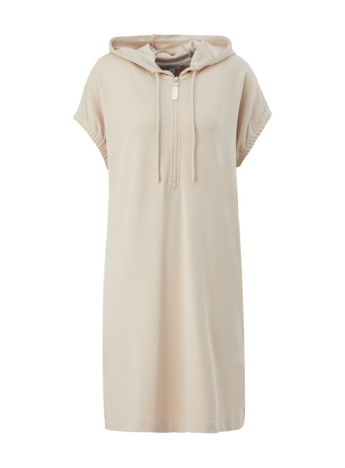 Robe à capuche en jersey