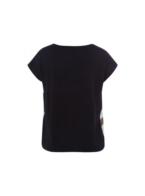 T-shirt à rayures et devant...