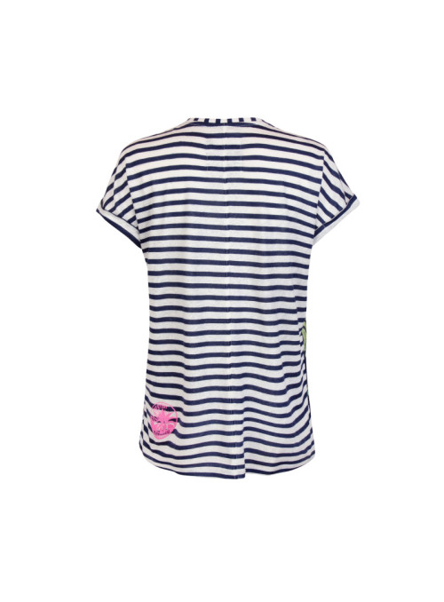 T-shirt with stripes and...