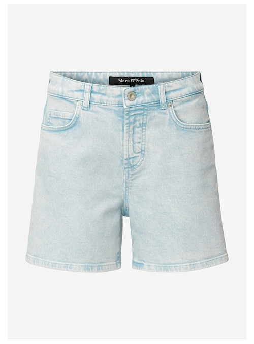 Jeans-Shorts mit hoher Taille 