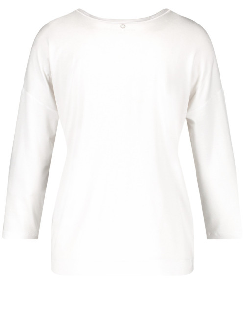 3/4 sleeve shirt with front...