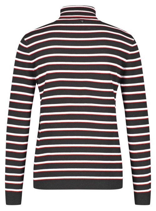 Striped turtleneck sweater