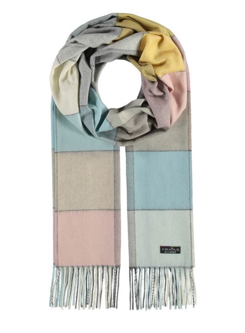 Cashmink® scarf with check...