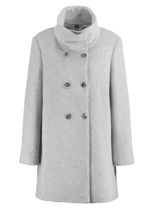 Coat with double button...