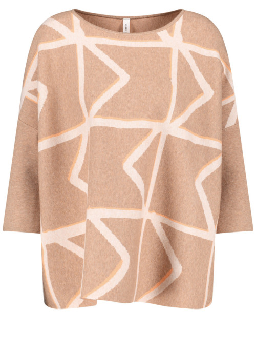 Pull oversize à motifs