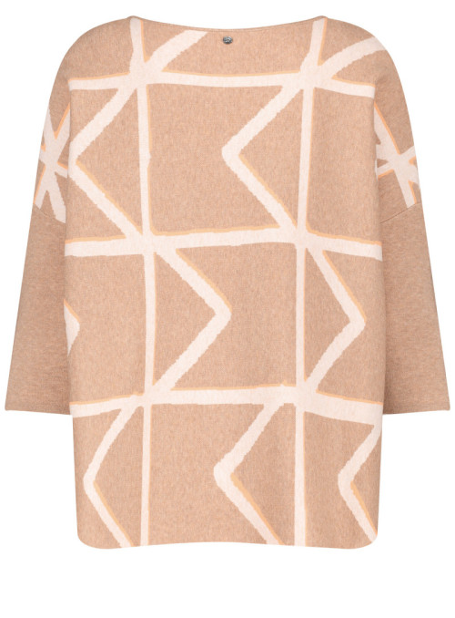 Patterned oversize sweater