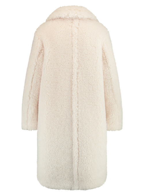 Teddy coat made of woven fur