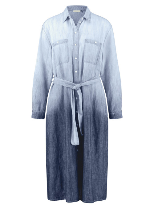 Robe en jean avec dégradé...