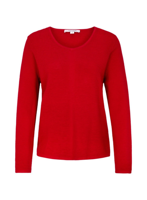 Pull en tricot avec col en V