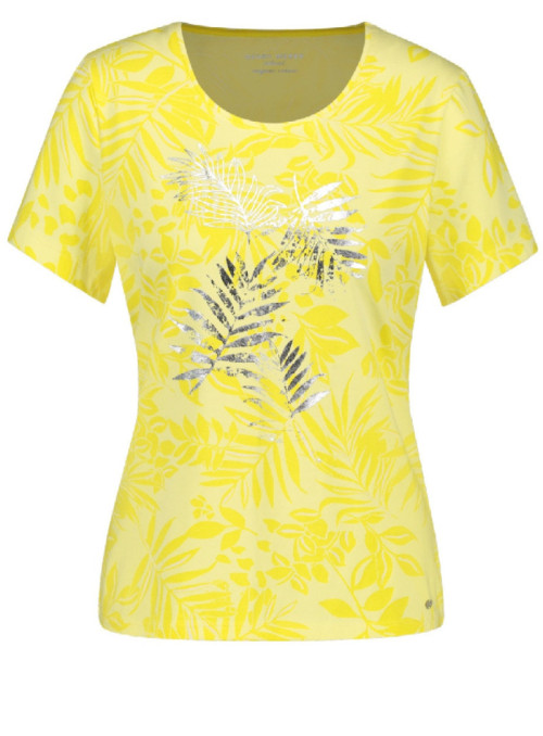 Patterned T-shirt with foil...