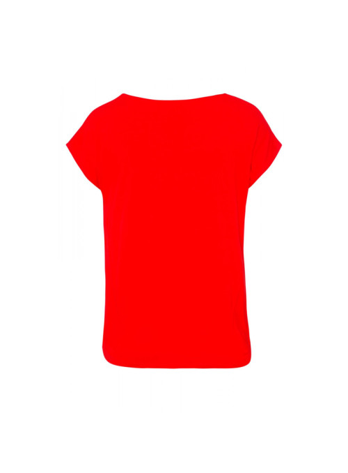 T-shirt with satin front