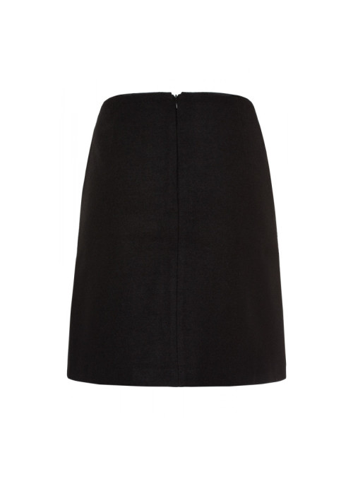 Mini-jupe en laine en A-line