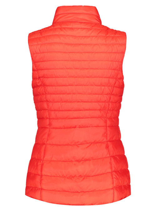 Quilted vest with stand up...