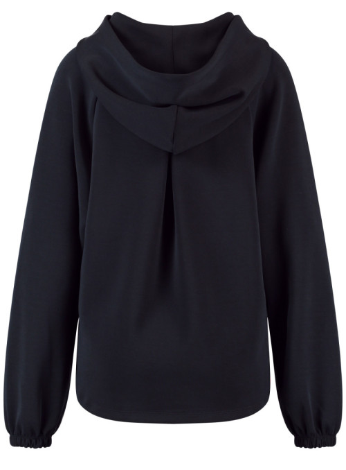 Hoodie avec ourlet arrondi