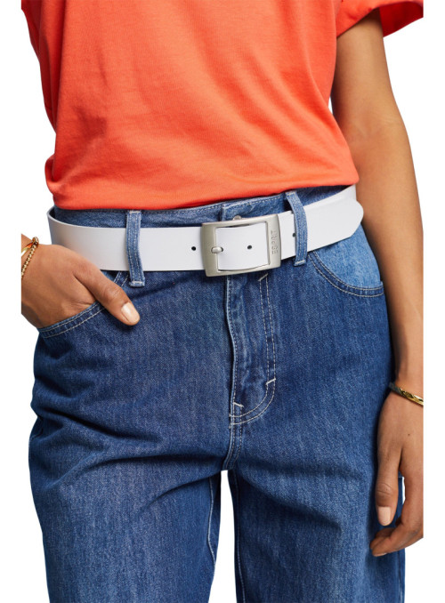 Ceinture large en cuir