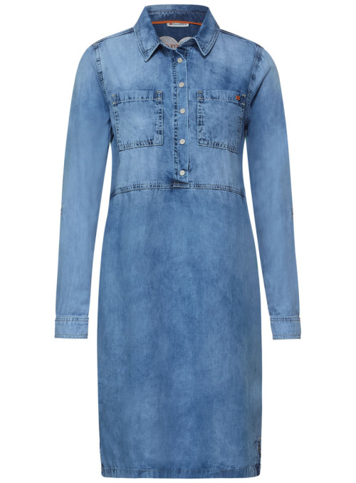 Robe en denim avec...