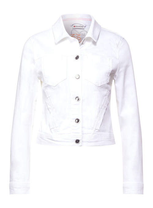 Veste en jean colorée