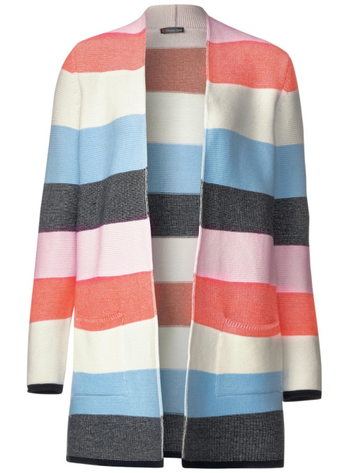 Cardigan ouvert à rayures
