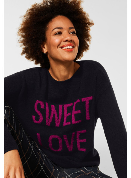Sweater with writing