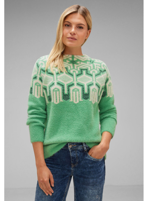 norwegian feather yarn sweater