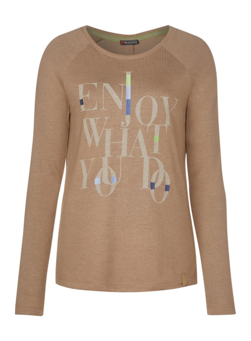 Langarmshirt mit Schriftzug