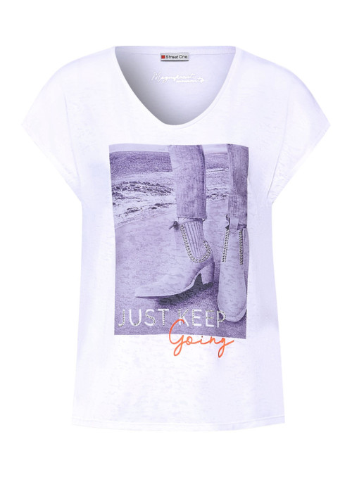 T-shirt avec photo imprimée