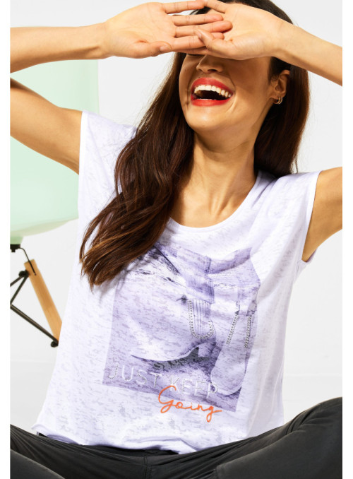 T-shirt avec photo imprimée