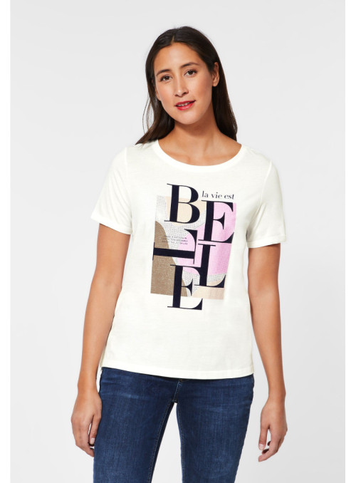 BELLE partprint shirt