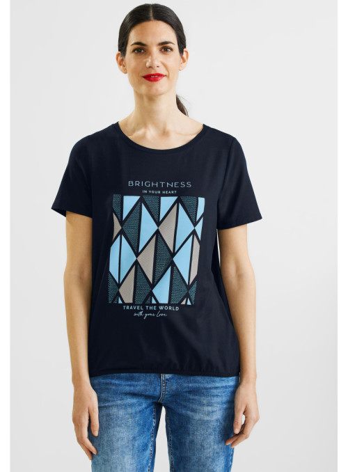 glitter rhombus partprint shir