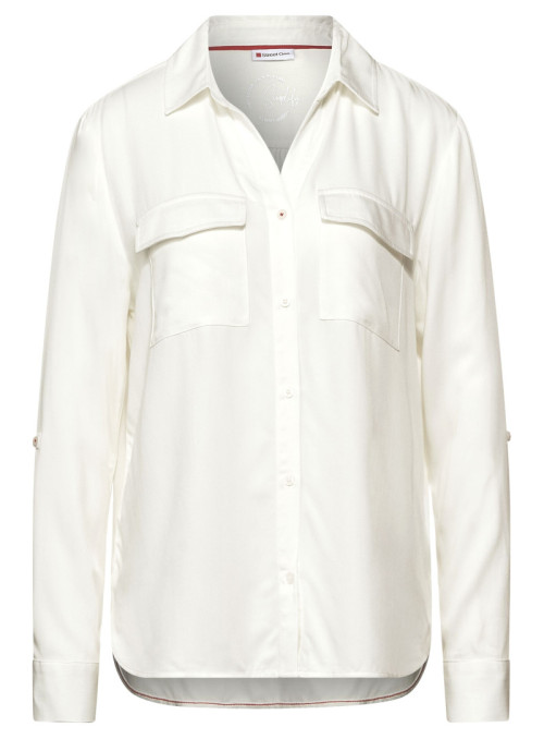 Bluse mit Brusttaschen und...