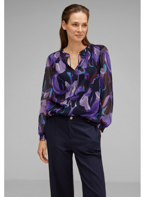 Printed chiffonblouse