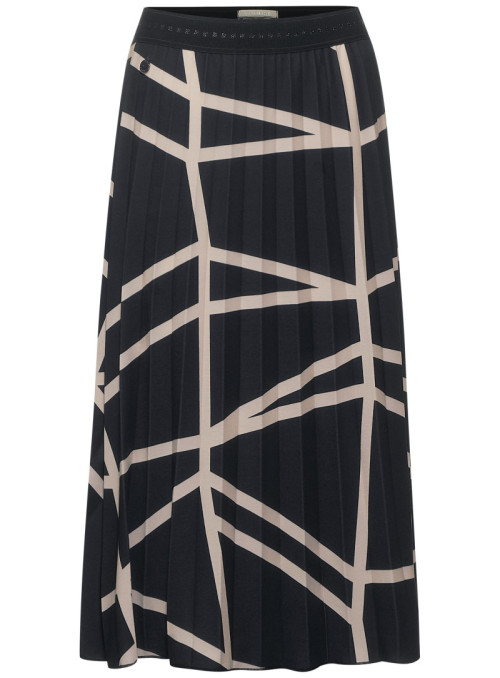 Pleated skirt with graphic...