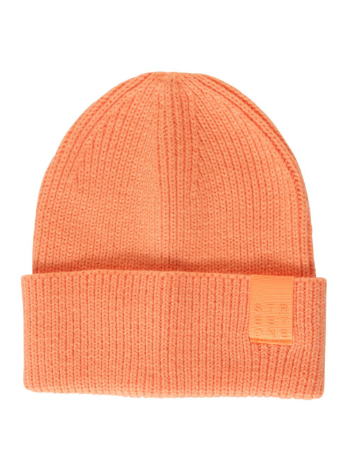 OP_Rib Knit Hat With Badge