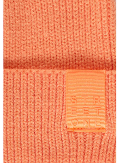 OP_Rib Knit Hat With Badge