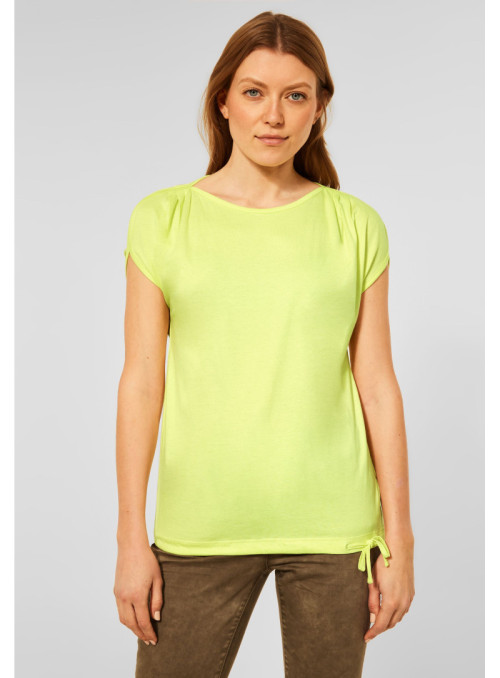 boat neckline t-shirt with...