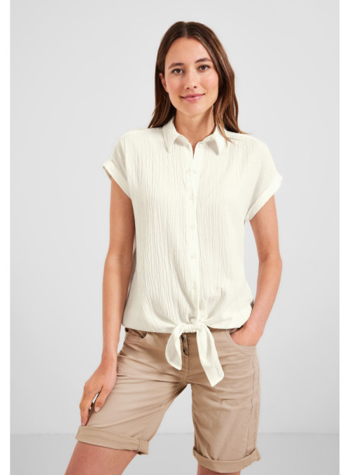 Solid Structure Knot Blouse