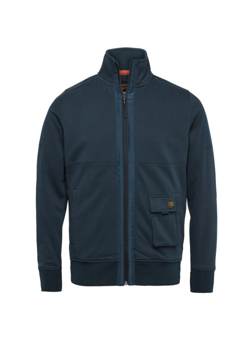 Zip jacket dry terry unbrushed