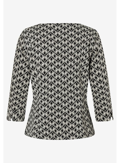 Graphic Jacquard Jersey Top