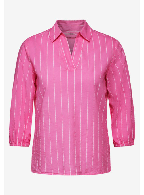 TOS Washed Stripe Blouse