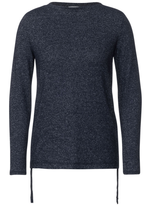 EOS_Cosy Shirt solid with gath