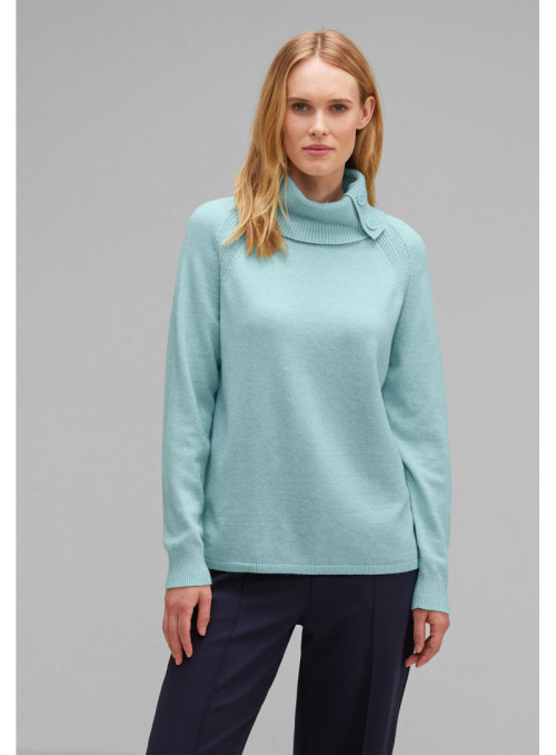 LTD QR easy roll-neck sweater
