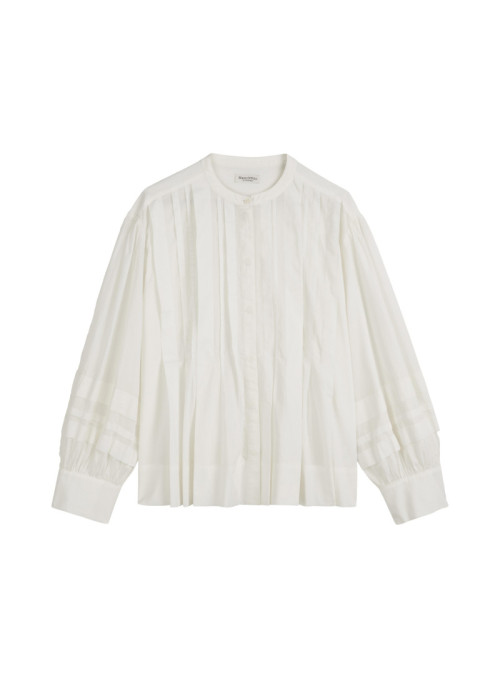 Blouse, stand up collar,...