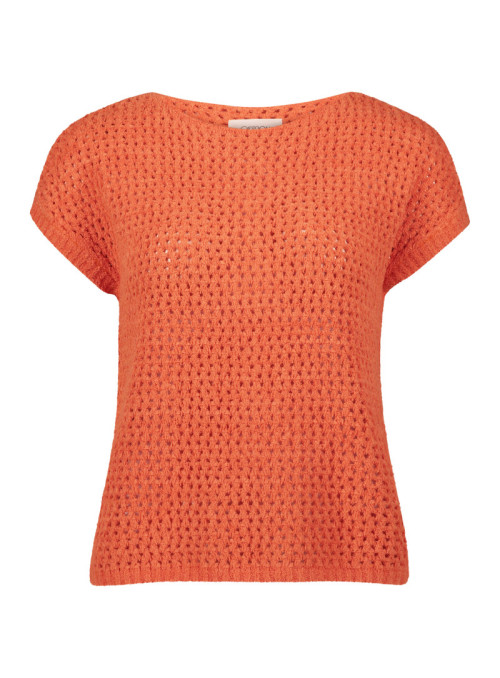 Pull en maille court sans manc