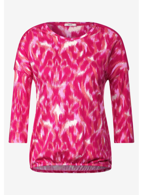 TOS AOP Rib Shoulder T-shirt