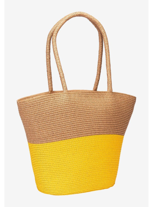 Two Coloured Straw Bag