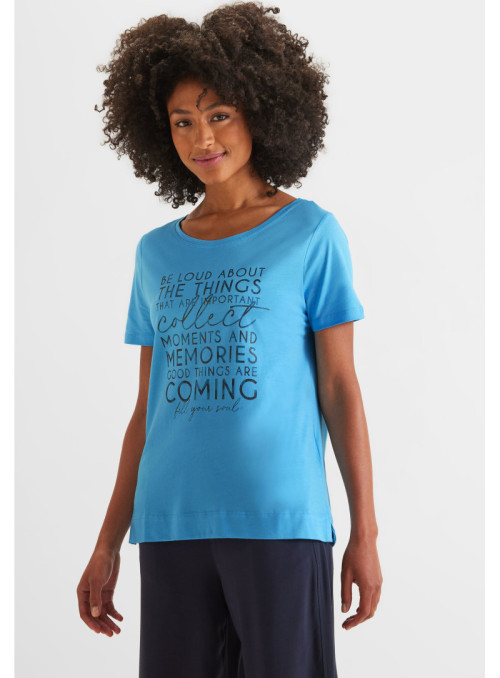 multicolor wording shirt